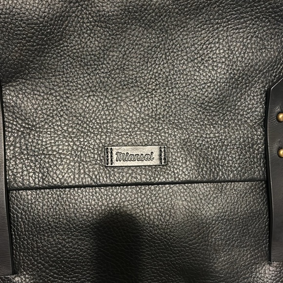 Miansai Slim Black Leather Backpack - Picture 4 of 13